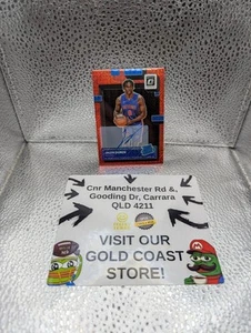 Jalen Duren 2022-23 Donruss Optic RC Choice Red SP On Card Auto Pistons Rookie - Picture 1 of 3