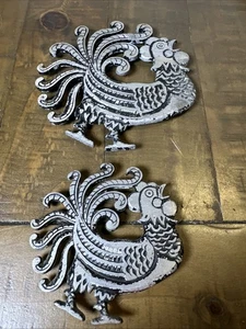 Vintage-Hahn-Unterlagen - Bild 1 von 8