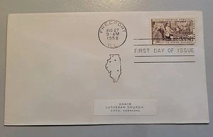 FDC. Lincoln - Douglas Debates. SCOTT 1115.4 Cent. AUG 27, 1958. Extra Postmark. - Picture 1 of 3