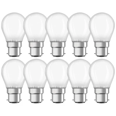 10 x Osram LED Filament Tropfen 4W = 40W B22d matt Kugeln 470lm warmweiß 2700K - Bild 1 von 4