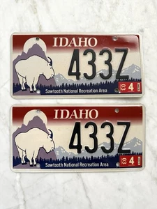 RARE Vintage Idaho Sawtooth National Recreation Area License Plates Matching Set - Bild 1 von 5