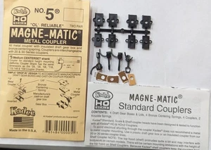 Kadee 5 HO Universal Metal Coupler and Insulated Draft Gear (2 Pairs of 2) - Picture 1 of 3