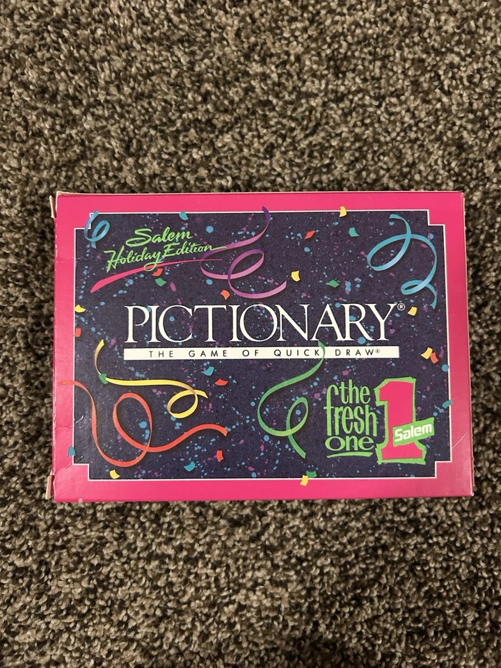 Brand New Vintage 90’s Holiday Edition Salem ‘The Game Of Quick Draw’ Pictionary - Image 1 of 1