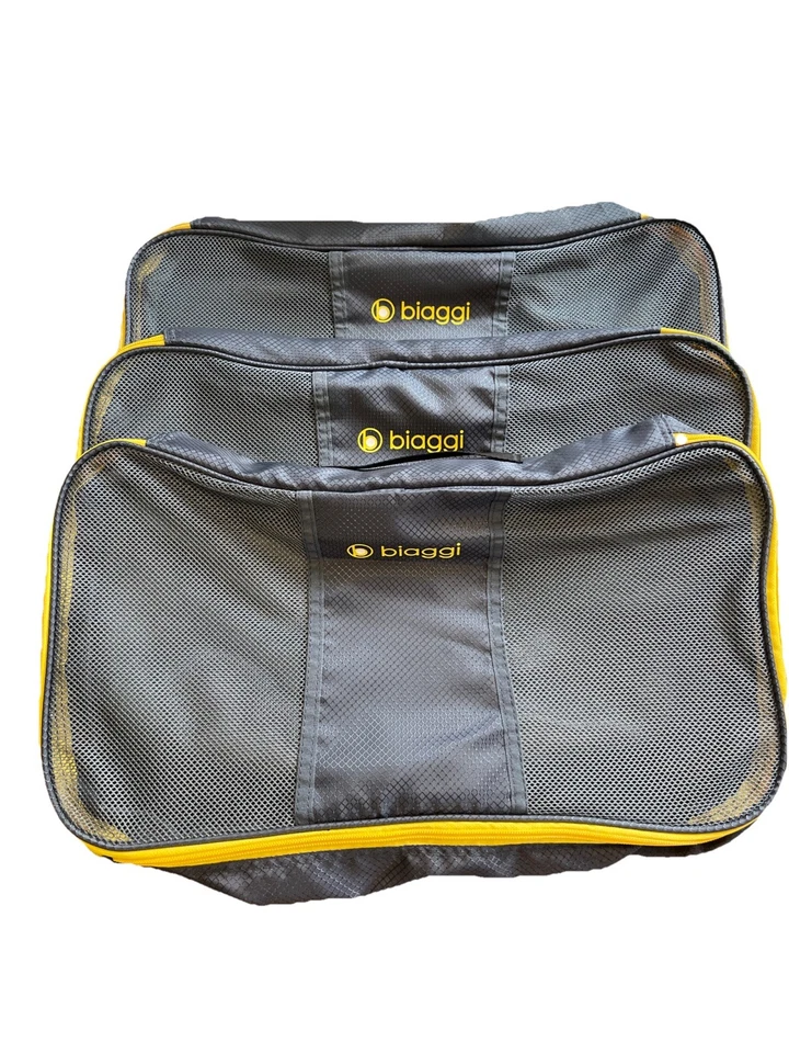 Biaggi Zipsak  3 Large Packing Zip Cubes Gray One Size - Image 1 of 1