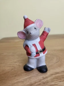 Vintage Critter Christmas Mouse Unsure of maker - Picture 1 of 9