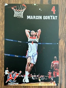 Foto de baloncesto de la NBA firmada por Marcin Gortat de los Washington Wizards de 4” X 6” - Imagen 1 de 5