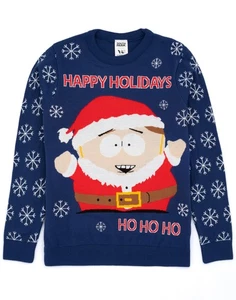 South Park Weihnachtspullover blau Eric Cartman Herren - Bild 1 von 9