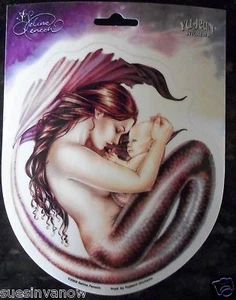 Whimsical Mermaid Lady baby decal window Art custom tank sticker for Biker  - Picture 1 of 3