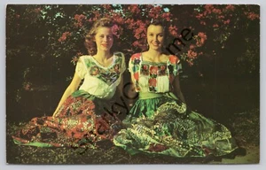 Postal de Brownsville Texas Damas Charro Días Fiesta Matamoras México - Imagen 1 de 2