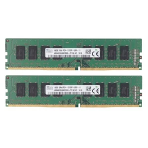 New Hynix 32GB (2X16GB) DDR4 2133MHz PC4-17000 UDIMM Memory Ram HMA82GU6MFR8N-TF - Picture 1 of 5