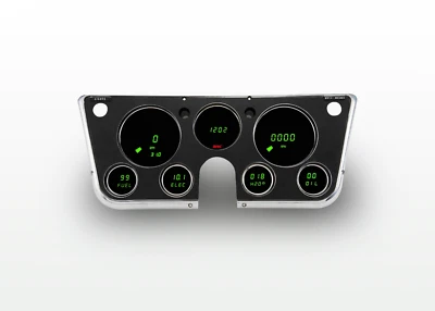 Panel de tablero digital para camioneta Chevy 1967-1972 medidores LED verdes para motor LS hecho en EE. UU. Foto 1 de 4