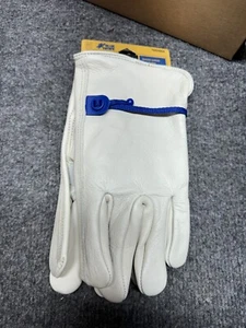 Project Source Medium Off-White Leder Bauhandschuhe, (1 Paar) - Bild 1 von 2
