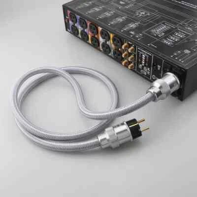 OFC Copper US/EU/AU Schuko AC Main Supply Cord HiFi Audio Power Cable - Image 1 of 4