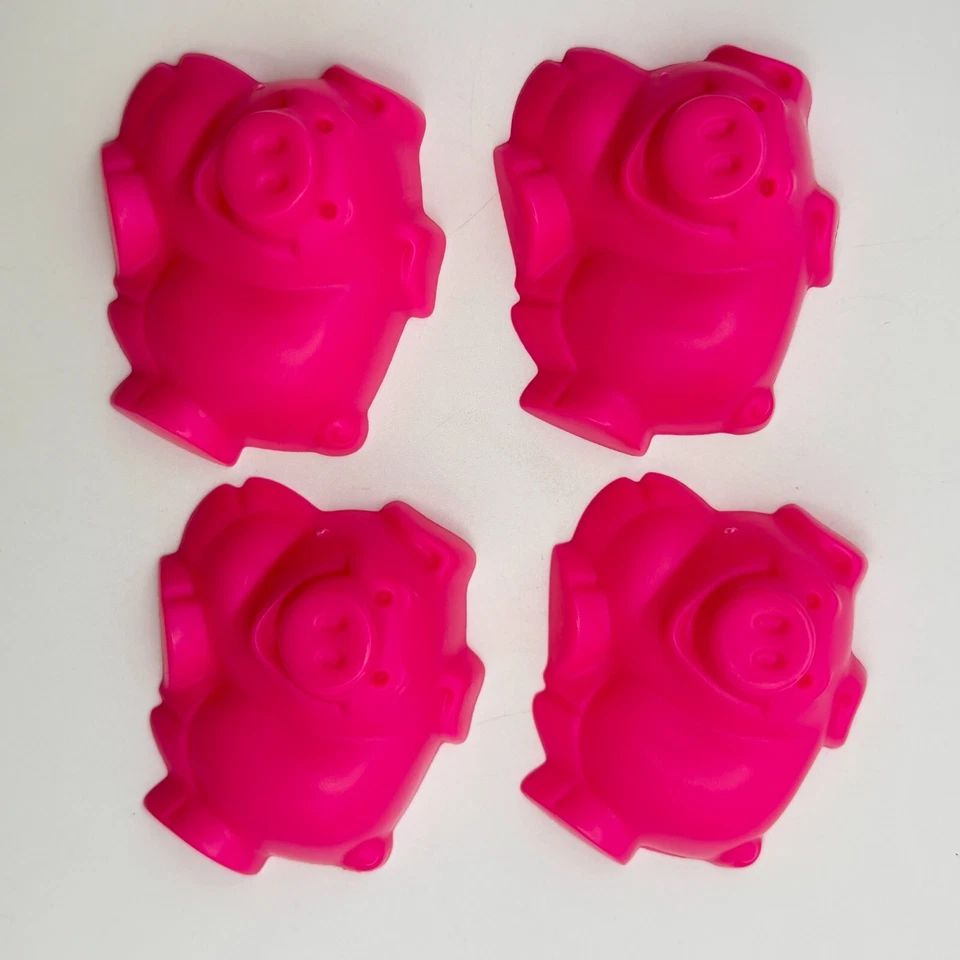 Pen the Pig 4 Pink Plastic Pigs 1990 Piezas de repuesto Piezas Foto 1 de 1