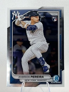 2024 Topps Bowman Chrome - Everson Pereira #72 Rookie (RC) - New York Yankees - Picture 1 of 4