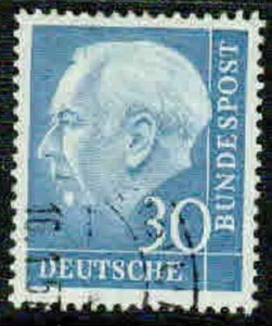 GERMANY -1954-  HEUSS – VF°  - Picture 1 of 1