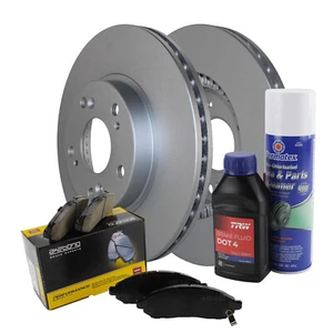 Front Brake Kit 282mm Disc Rotors Akebono Ceramic Pads For Honda Accord 3.0L V6 - Picture 1 of 8