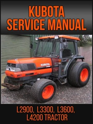 Руководство по сервисному ремонту трактора Kubota L2900 L3300 L3600 L4200 на USB - Изображение 1 из 4