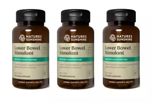 ^ 3 x Nature's Sunshine Lower Bowel Stimulant 100 Capsules - Picture 1 of 2
