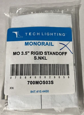 TECH Lighting Monorail 700MOS03S 3.5"” Satin Nickel  MO Rigid Ceiling Stand Off - Image 1 of 2