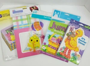 Easter Assorted: Cards, Window Clings, Treat Boxes, Activity Pad(Lot 5 items) - Picture 1 of 11