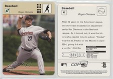 2005 Leaf Sportscasters Tan Batting Glove /30 Roger Clemens #42