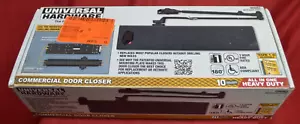 UNIVERSAL HARDWARE UH4063 HeavyDuty All-in-1 Nero Opaco Chiudiporta Commerciale - Foto 1 di 9
