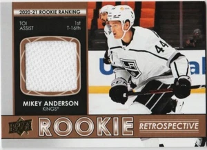 MIKEY ANDERSON 21-22 UPPER DECK ROOKIE RETROSPECTIVE JERSEY # RR-3 KINGS 2021-22 - Picture 1 of 2