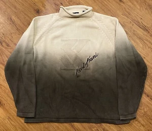 Vintage 90’s Karl Kani Sweater Knit Blend Rap Hiphop 2pac Sweatshirt Skate Chill - Picture 1 of 6