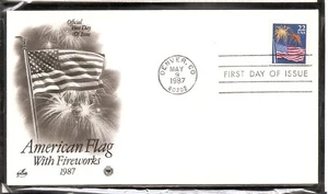 US SC # 2276 Flag And Fireworks FDC. Postal Commemorative Society cachet - Picture 1 of 1