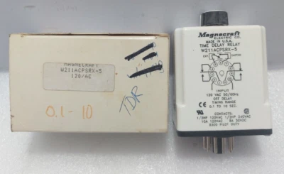 Magnecraft W211ACPSRX-5 Time Delay Relay In.120VAC 50/60Hz On delay Timing Range - Image 1 of 4