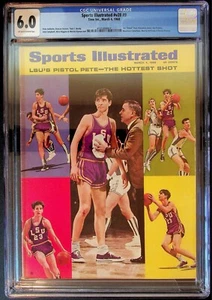 1968 Sports illustrated NEWSSTAND Pistol Pete Maravich CGC 6.0 FIRST COVER LSU - Picture 1 of 2