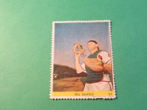 1949 EUREKA BASEBALL SPORTSTAMPS BILL SALKELD #23 BOSTON BRAVES