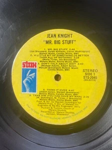 JEAN KNIGHT Mr. Big Stuff LP STAX LP No Cover 1990 RARE STS-2045 - Picture 1 of 4