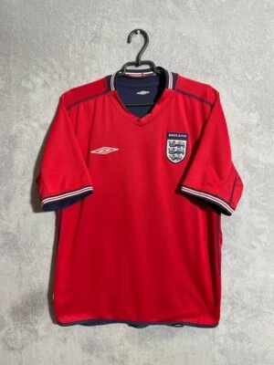 England Away football shirt 2002 - 2004 Double Sided Jersey Umbro Mens Size L - Image 1 of 4