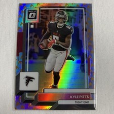 2022 Panini Donruss Optic Football Kyle Pitts Fire Emoji Prizm  SSP Falcons
