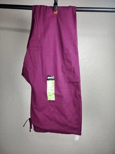 Scrubstar 3XL WINE Core Essential UNISEX Drawstring Medical Scrub Pant Vet Tech - Picture 1 of 9