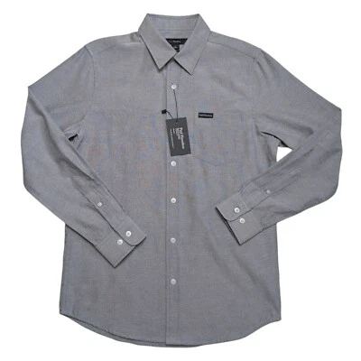 Camisa Paul Hamilton Gris Manga Larga Abotonada New York Calce Talla Pequeña Nueva Foto 1 de 4