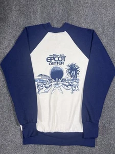 Vintage WALT DISNEY World Epcot Center Park 1982 Crewneck Sweatshirt 80s Raglan - Picture 1 of 10
