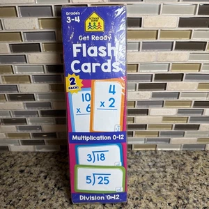 School Zone Multiplication(0-12) & Division(0-12) Flash Cards - New - Sealed - Afbeelding 1 van 6