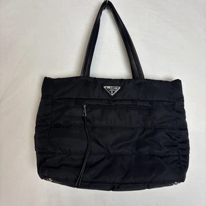 Prada Black Quilted Nylon Tote - Picture 1 of 6