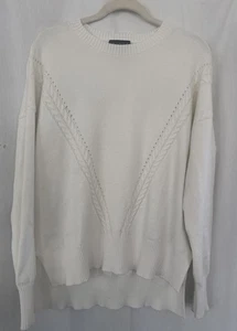Laundry by Shelli Segal weißer High Low Pullover Sweater Gr. Large - Bild 1 von 9
