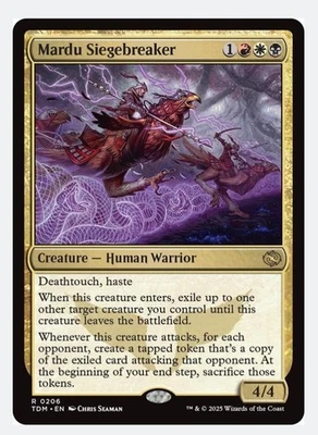 Mardu Siegebreaker | MTG TDM | EDH Commander Warrior Token Copy | Rare | NEW NM - Image 1 of 3