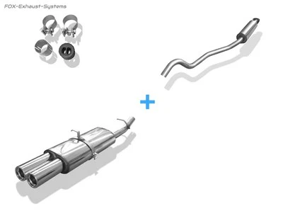 Sistema Completo Desde Kat Opel Vectra A CC Hatchback 2x76mm Redondo Enrollado - Imagen 1 de 4