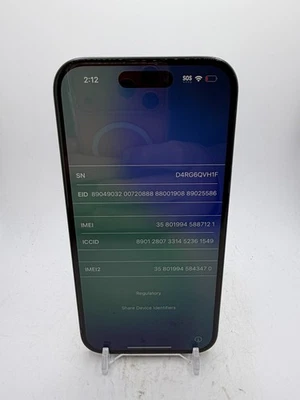 Apple iPhone 15 - Black - 128GB - as-is for salvage/parts/disassembly - Image 1 of 4