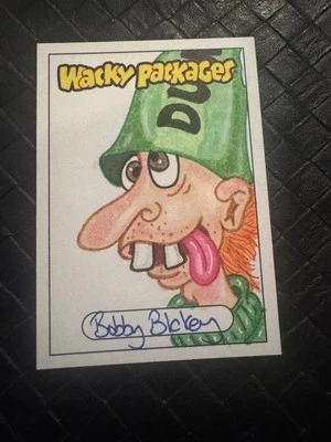 2025 WACKY PACKAGES ARTIST SKETCH CARD CHARACTER by Bobby Blakey - Image 1 of 2