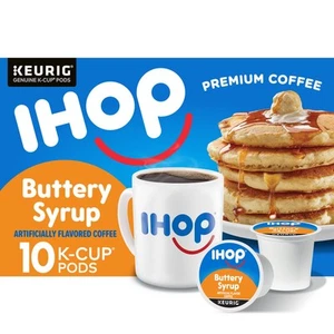 IHOP Buttery Syrup Flavored Keurig K-Cup Coffee Pods, 10 ct Box - Picture 1 of 9
