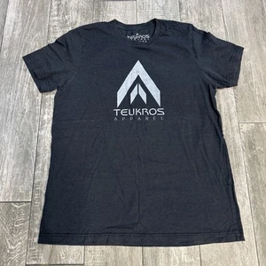 Teukros Apparel T Shirt - Black - Size L - Poly/Cotton Blend - Picture 1 of 7