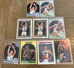 Lot Of 9 NBA Cards Inc 1990-91 Skybox - #14 Larry Bird HOF LARRY BIRD BOSTON Cel - Picture 1 of 2
