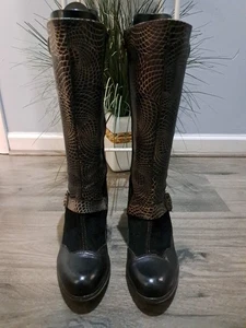 Hohe Damenstiefel L'artiste by Spring Step Hadrian Leder Größe 7,5/8 US EINMAL GETRAGEN - Bild 1 von 14